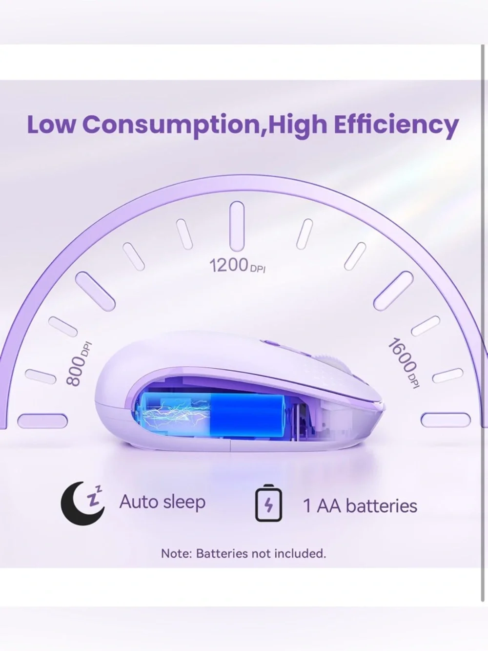 TECKNET Bluetooth Wireless Mouse (BT5.0/3.0 & 2.4G) Silent Click Compact